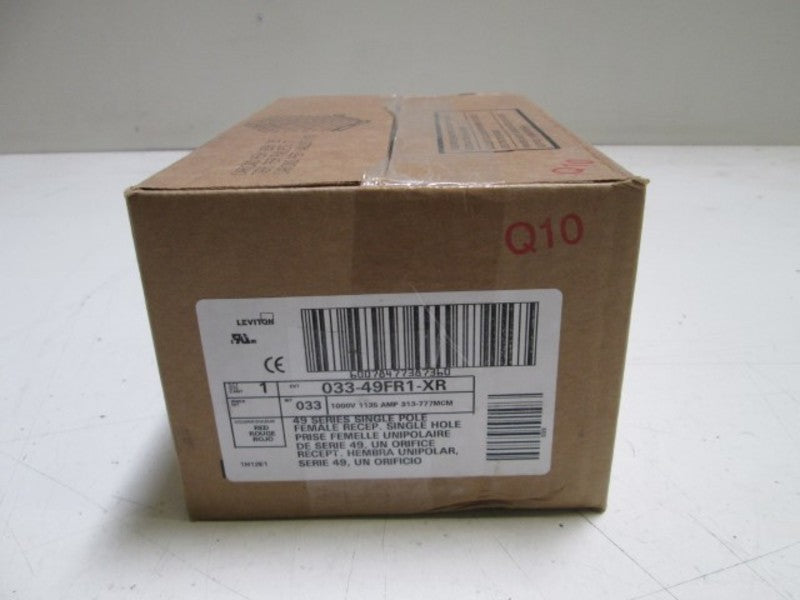 LEVITON RECEPTACLE 033-49FR1-XR (RED) NSMP