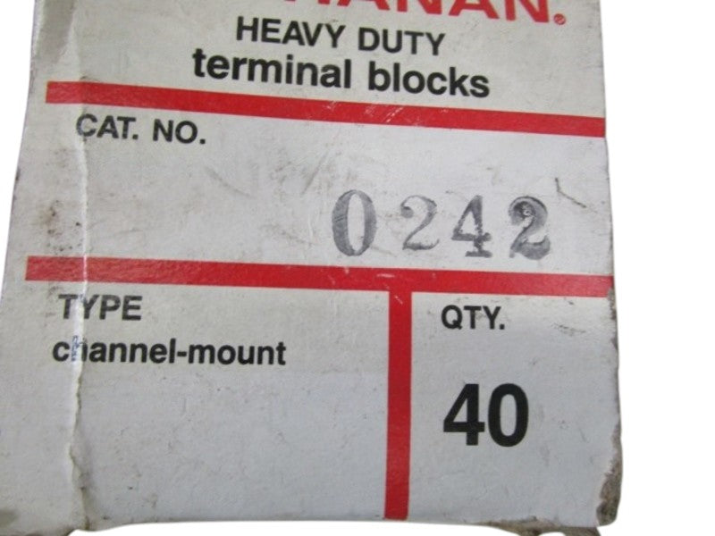 LOT OF 40 BUCHANAN TERMINAL BLOCK 0242 NSMP