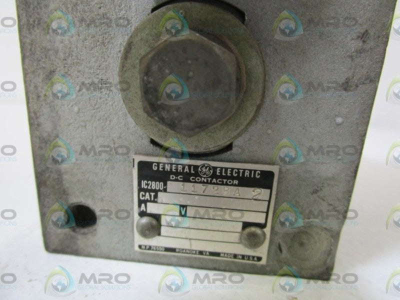 GENERAL ELECTRIC DC CONTACTOR IC28001172BA2 UNMP