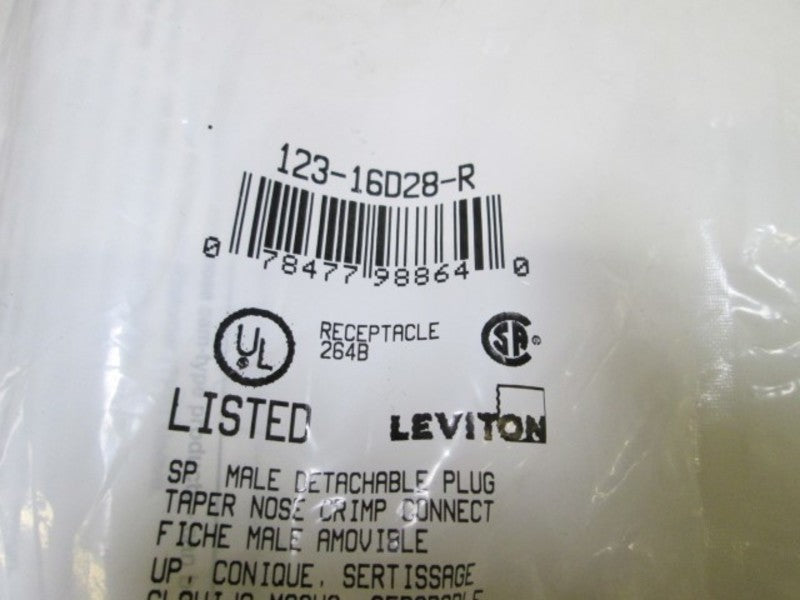 LEVITON PLUG 123-16D28-R (RED) NSMP