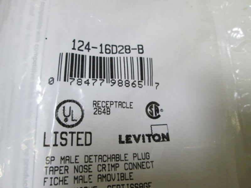 LEVITON PLUG 124-16D28-B (BLUE) NSMP