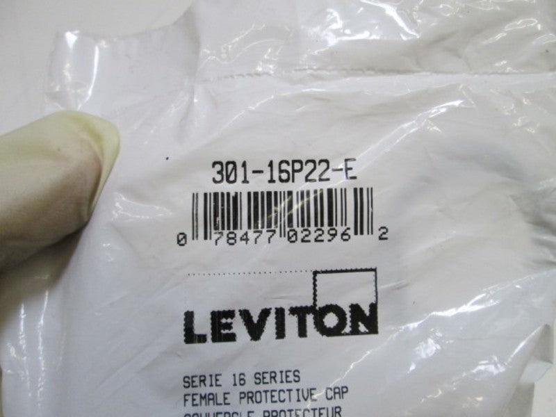LEVITON FEMALE PROTECTIVE CAP 301-16P22-E (BLACK) NSMP