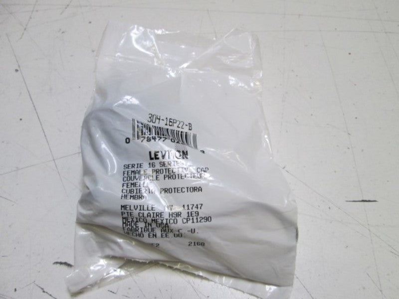 LEVITON FEMALE PROTECTIVE CAP 304-16P22-B (BLUE) NSMP