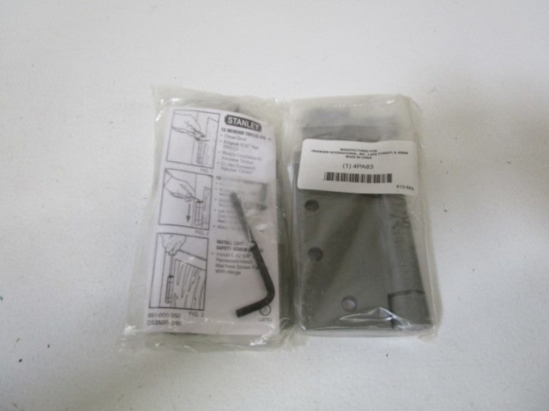 LOT OF 2 STANLEY STEEL SPRING HINGE 4PA83 NSMP