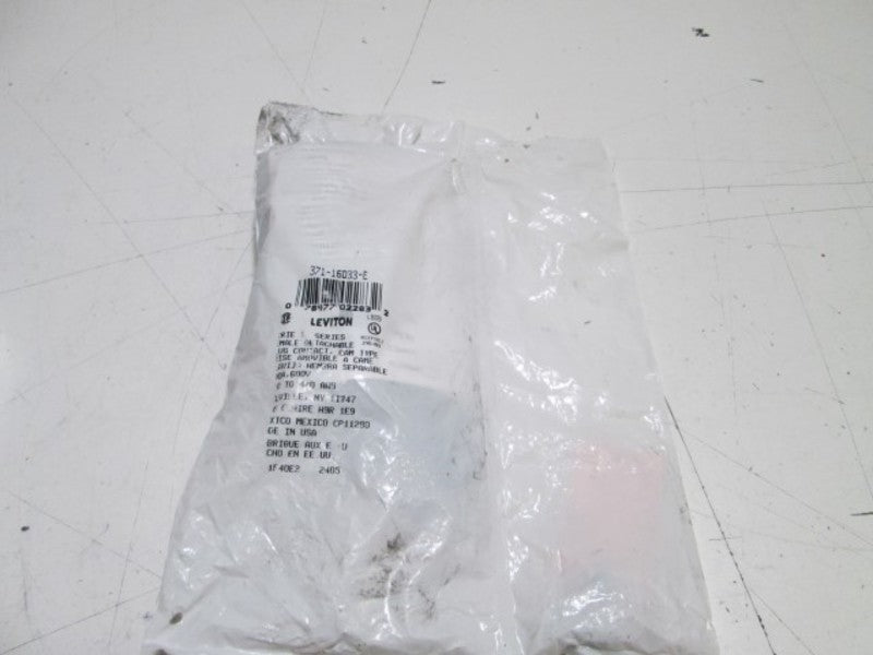 LEVITON PLUG 371-16D33-E (BLACK) NSMP