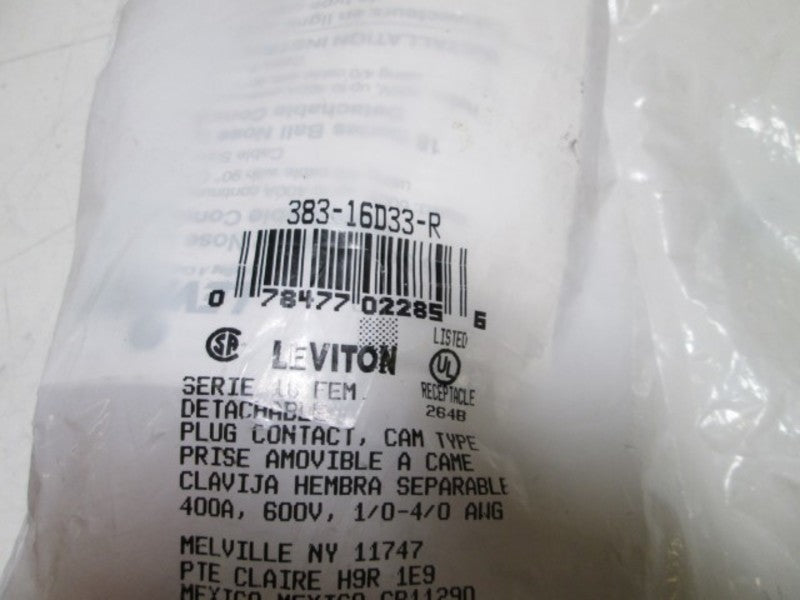 LEVITON PLUG 383-16D33-R (RED) NSMP