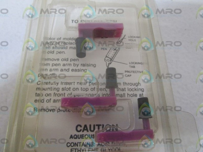 LOT OF 3 FOXBORO PEN VIOLET C0149TD ORIGINAL PACKAGE