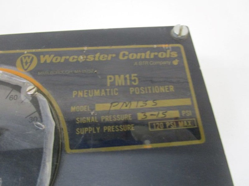 WORCESTER CONTROLS PNEUMATIC POSITIONER PM15SUNMP