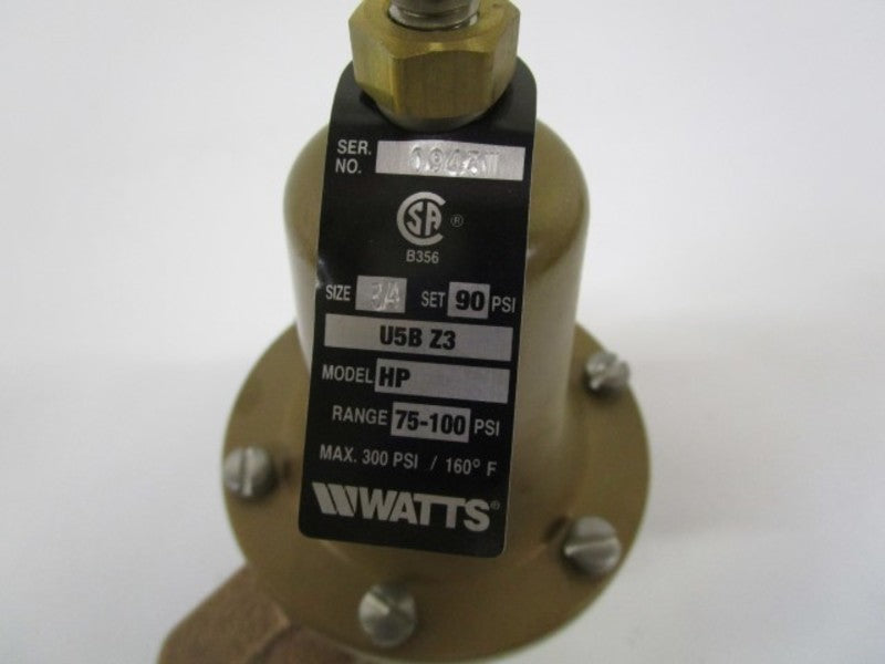 WATTS 0057127 3/4-U5B-HP-Z3 PRESSURE REDUCING VALVE 90 PSI 3/4" NSMP