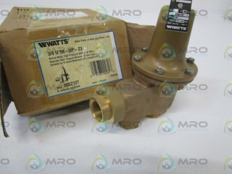 WATTS 0057127 3/4-U5B-HP-Z3 PRESSURE REDUCING VALVE 90 PSI 3/4" NSMP
