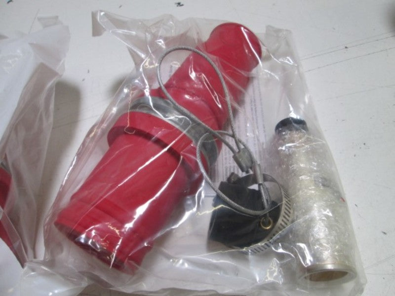 LOT OF 3 LEVITON MALE PLUG 003-49M53-R (RED) NSMP