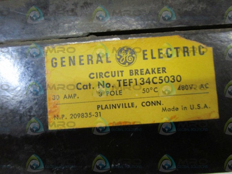 GENERAL ELECTRIC CIRCUIT BREAKER TEF134C5030 UNMP