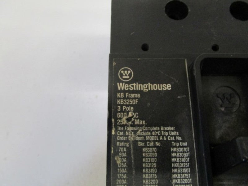 WESTINGHOUSE KB3225 CIRCUIT BREAKER UNMP
