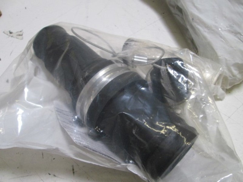 LOT OF 3 LEVITON MALE PLUG 001-49M53-E (BLACK- BOX AS PICTURED) NSMP