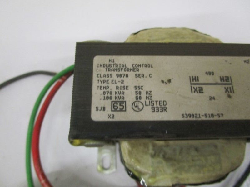 SQUARE D TRANSFORMER 9070-EL-2 UNMP