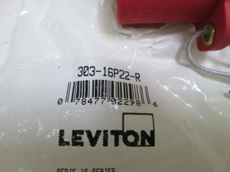 LEVITON CAP 303-16P22-R (RED) NSNP