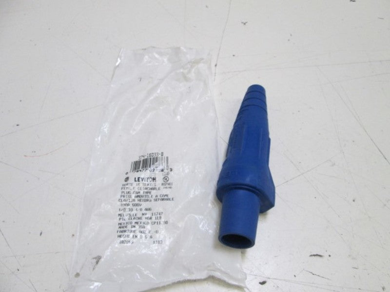 LEVITON BLUE PLUG 374-16D33-B (INCOMPLETE) NSNP