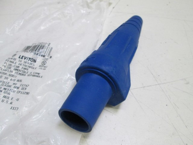 LEVITON BLUE PLUG 374-16D33-B (INCOMPLETE) NSNP