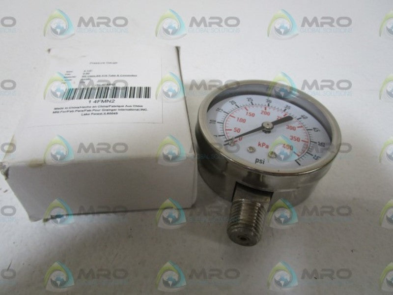 GRAINGER 4FMN2 PRESSURE GAUGE 2-1/2" 0-60 PSI NSMP