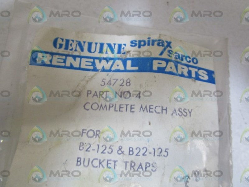 SPIRAX SARCO COMPLETE MECH ASSY 54728 NSMP