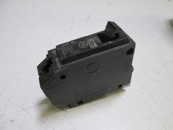 GENERAL ELECTRIC CIRCUIT BREAKER THQB 1 POLE 20AMPS UNMP