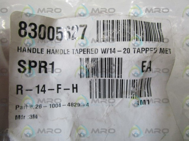 LOT OF 9 3M HANDLE TAPERED W/14-20 TAPPED MET 26-1004-4829-4 NSNP