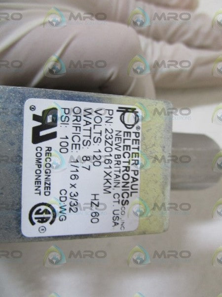 PETER PAUL VALVE 120V 23Z0161XKM UNMP
