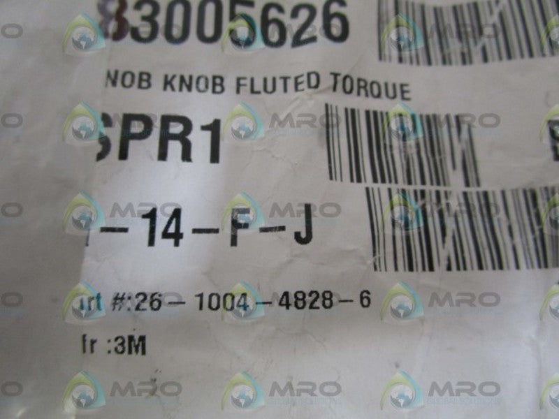 LOT OF 6 3M KNOB FLUTED TORQUE 26-1004-4828-6 NSNP