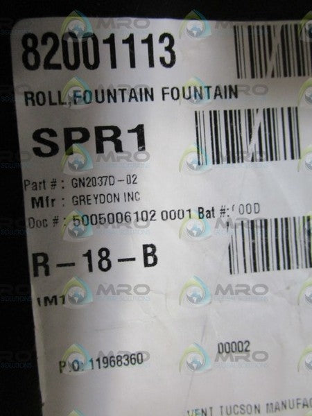GREYDON INC. ROLL, FOUNTAIN GN2037D-02 NSNP
