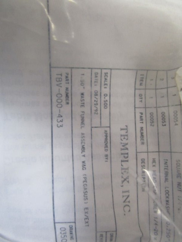 TEMPLEX INC. TBV-000-433 NSNP IN BAG