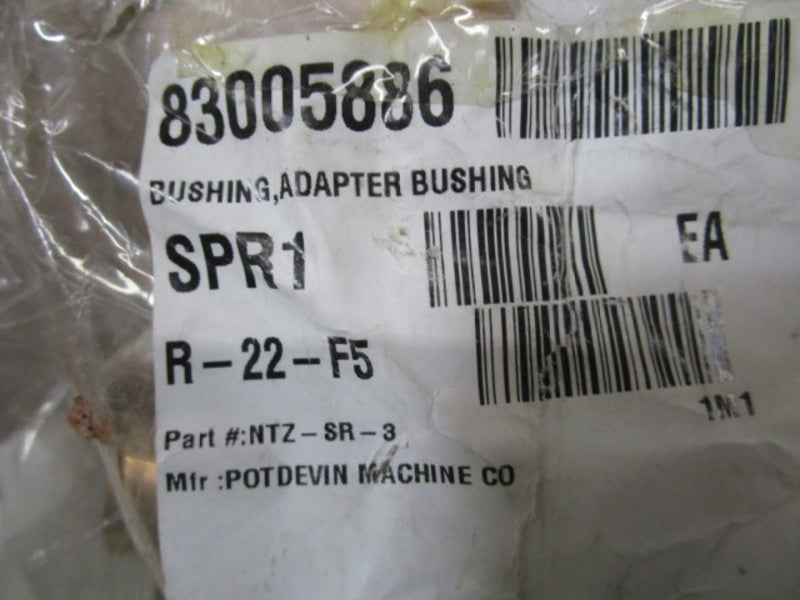 LOT OF 19 POTDEVIN CO. ADAPTER BUSHING NTZ-SR-3 NSNP
