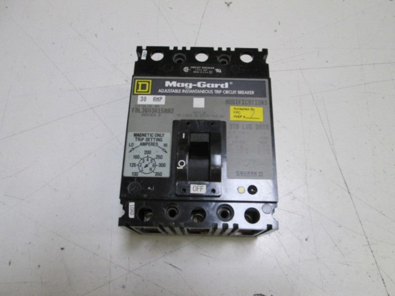 SQUARE D FAL3603015MA2 CIRCUIT BREAKER 30A (GREY) UNMP
