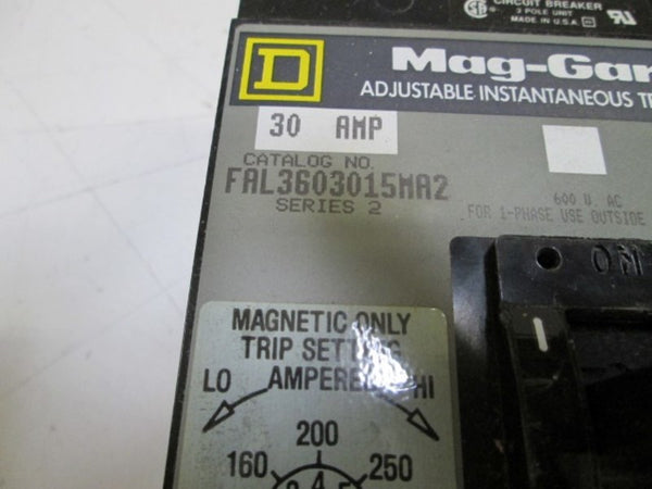 SQUARE D FAL3603015MA2 CIRCUIT BREAKER 30A (GREY) UNMP