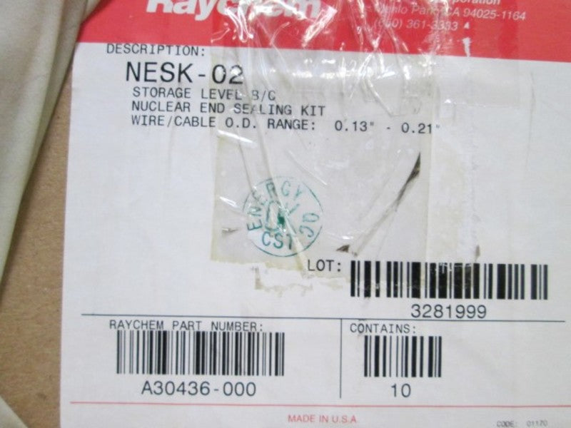 LOT OF 10 RAYCHEM NUCLEAR END SEALING KIT NSMP