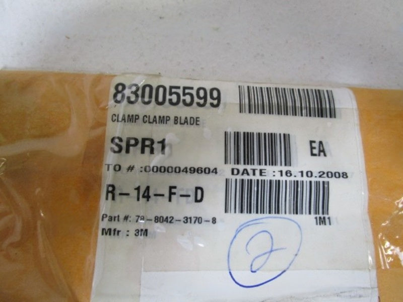 LOT OF 2 3M CLAMP BLADE 78-8042-3170-8 NSNP