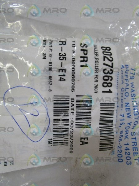 LOT OF 12 3M ROLLER FOR 700R 78-8100-0867-8 NSNP