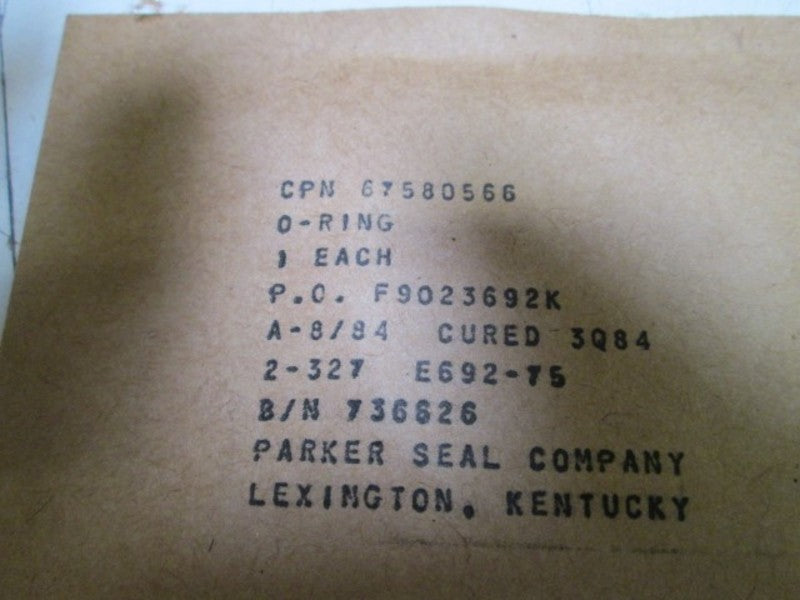 LOT OF 60 PARKER SEAL COMPANY O-RING CPN 67580566 NSMP