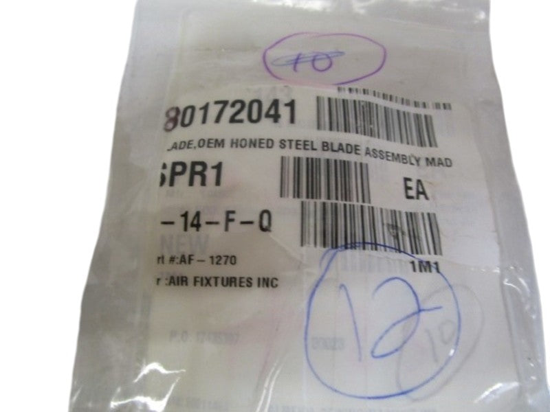 LOT OF 12 AIR FIXTURES INC. STEEL BLADE ASSY AF-1270 NSNP