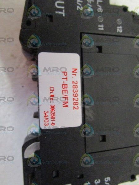 PHOENIX CONTACT PLUG TRAP PT2-PE/S NSNP