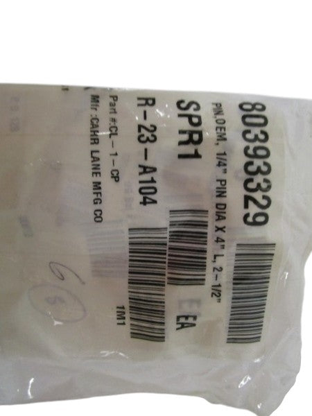 LOT OF 6 CARR LANE MFG CO. 1/4"X4:L, 2-1/2" PIN CL-1-CP NSNP