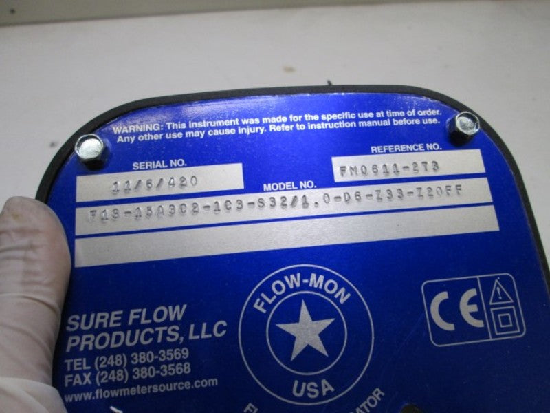 SURE FLOW / FLOW METER F1S-15A3C2-1C3-S32/1.0-D6-Z33-Z20FF NSMP