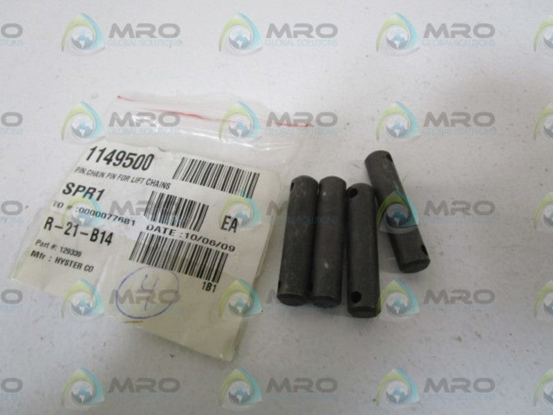 LOT OF 4 HYSTER PIN FOR LIGHT CHAINS 129339 NSNP