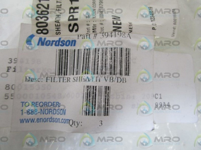 LOT OF 3 INDUSTRIAL SPARE PART 394198A NSNP