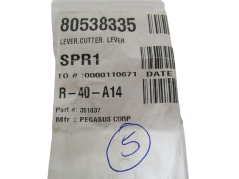 LOT OF 5 PEGASUS CORP. LEVER CUTTER 301037 NSNP
