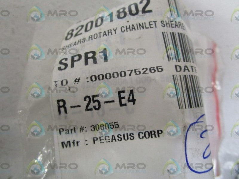 LOT OF 2 PEGASUS CORP. ROTARY CHAINLET SHEARS 308055 UNMP
