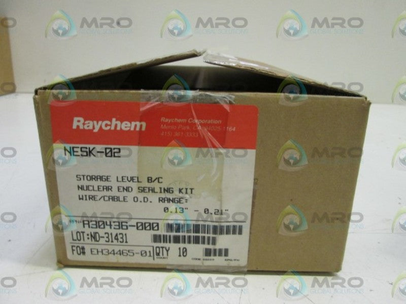 LOT OF 10 RAYCHEM, NUCLEAR END SEALING KIT NESK-02 NSMP