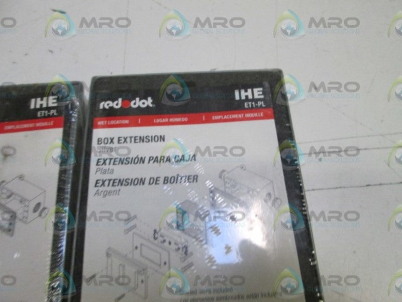 LOT OF 2 RED DOT BOX EXTENSION IHE NSNP