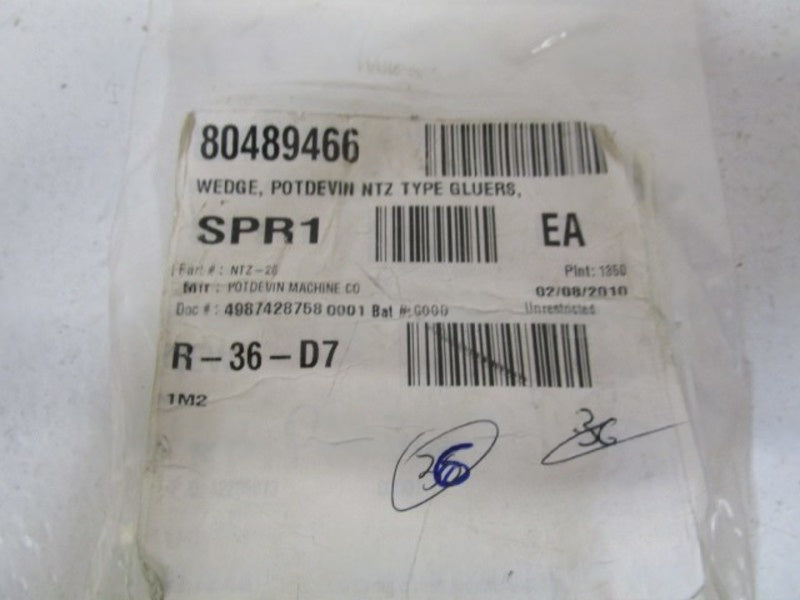 LOT OF 36 POTDEVIN MACH CO WEDGE NTZ-26 NSNP