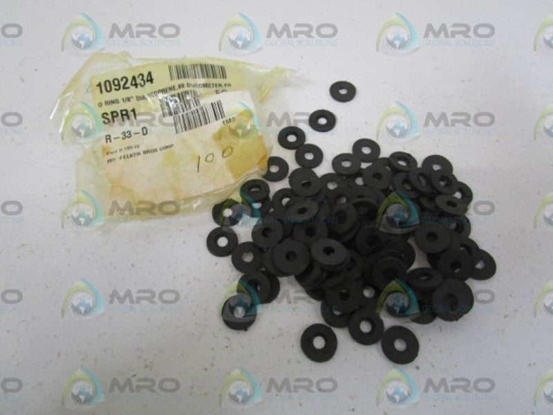 LOT OF 100 FELKER BROS CORP. 1/8"  19510 NSNP
