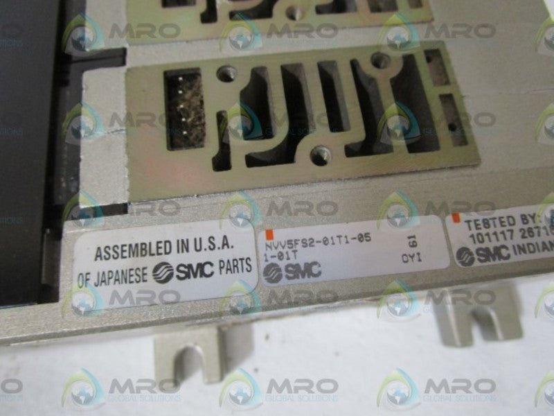 SMC MANIFOLD BLOCK VALVE NVV5FS2-01T1-05-1-01T UNMP